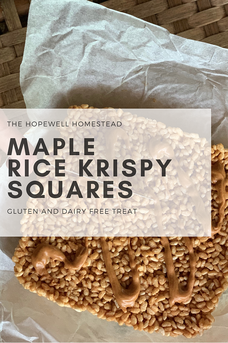 Maple Rice Krispy Squares